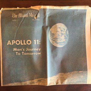 Miami Herald Apollo 11 Newspaper 7/13/69